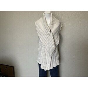 Ralph Lauren, Women’s Cable Knit Sleeveless Cardigan, Ivory, Size: L/G